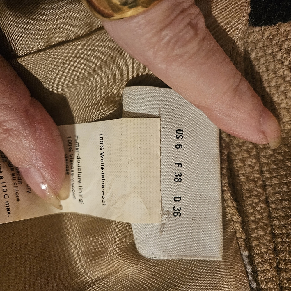 Akris Punto Wool Beige Midi Dress with Colorful Polka Dots - Picture 6 of 7